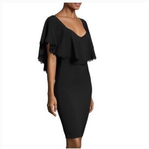 Dress the Population Delilah Crepe Dress w Ruffle